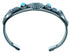 Old Pawn Style Sterling Silver Navajo Turquoise Naja Cuff Bracelet LX113706